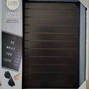 Core Home Black Letter Board